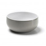 Чаша (порционный салатник), D 14 см, серый графит, серия Yono 