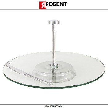 Блюдо для закусок с опускающейся ножкой, нож для сыра, закусок, Regent