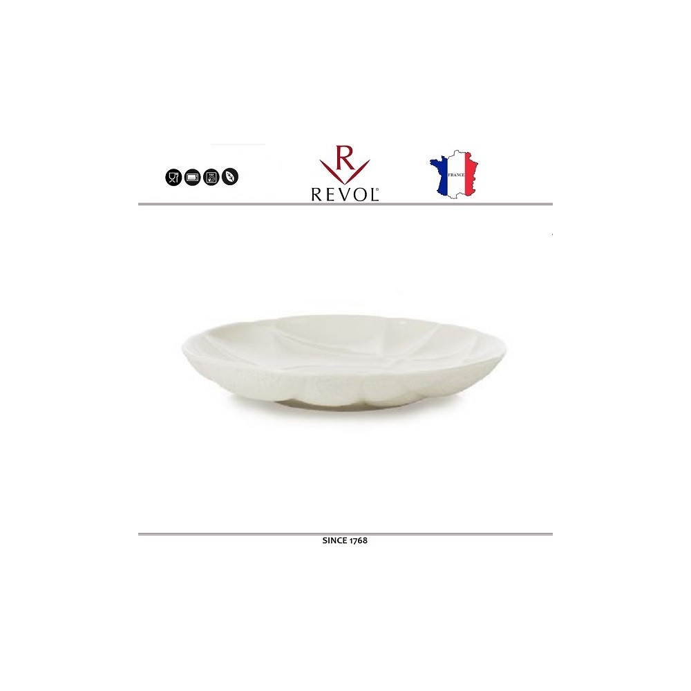Глубокая тарелка SUCCESSION, D 23 см, керамика ручной работы, белый, REVOL