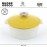 REVOLUTION 2 SEYCHELLES YELLOW Кастрюля-кокот для плиты и духовки, 2.4 литра, D 22 см, керамика, REVOL, Франция