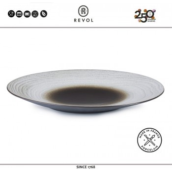 SWELL Блюдо круглое, 31 см, цвет коричневый, глазурованная керамика, REVOL, Франция