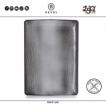 SWELL Блюдо для закусок, 32 х 23 см, цвет черный, глазурованная керамика, REVOL, Франция