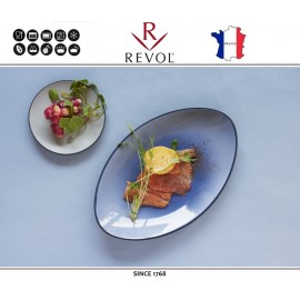 Блюдо-тарелка EQUINOXE, D 31 см, керамика ручной работы, серый, REVOL