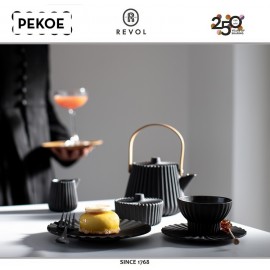 Дизайнерская серия PEKOE Блюдце, D 14 см, керамика ручной работы, REVOL, Франция