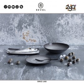 SWELL Блюдо для закусок, 30 х 15 см, цвет коричневый, глазурованная керамика, REVOL, Франция