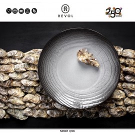 SWELL Блюдо для закусок, 32 х 23 см, цвет черный, глазурованная керамика, REVOL, Франция