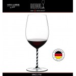 Бокал для белых и красных вин Bordeaux Grand Cru, объем 860 мл, черно-белая ножка, ручная выдувка, FATTO A MANO, RIEDEL