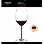 Бокал для красных вин Cabernet и Merlot, объем 625 мл, синяя ножка, ручная выдувка, FATTO A MANO, RIEDEL