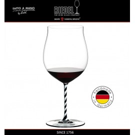 Бокал для красных вин Burgundy Grand Cru, объем 1050 мл, черно-белая ножка, ручная выдувка, FATTO A MANO, RIEDEL Бокал для красных вин Burgundy Grand Cru, объем 1050 мл, черно-белая ножка, ручная выдувка, FATTO A MANO, RIEDEL
