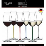 Набор бокалов FATTO A MANO ручной выдувки для белых и красных вин Riesling, Zinfandel, 6 шт по 395 мл, хрусталь, Riedel