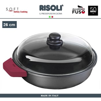 Антипригарный литой сотейник Soft Safety Cooking, D 26 см, Risoli