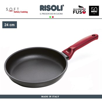 Антипригарная литая сковорода Soft Safety Cooking, D 24 см, Risoli