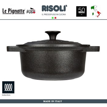 Антиприганая кастрюля Le Pignatte Induction, D 20 см, 2.2 л, литой алюминий, Risoli, Италия