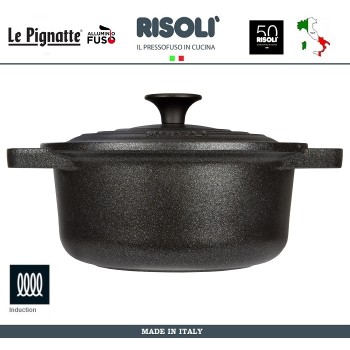 Антиприганая кастрюля Le Pignatte Induction, D 28 см, 4.5 л, литой алюминий, Risoli, Италия
