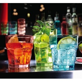Высокий стакан, 370 мл, D 8,3 см, H 12 см, стекло, цвет голубой, Rock Bar, Bormioli Rocco