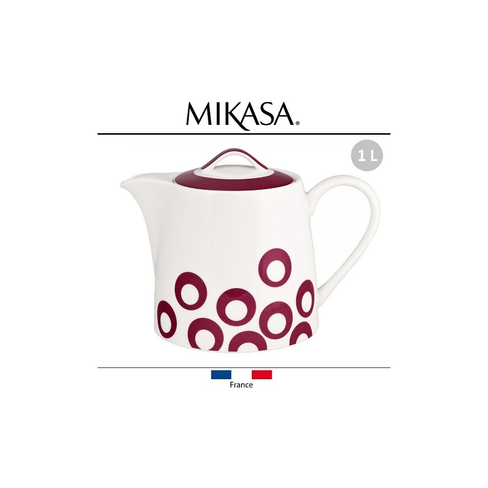 Заварочный чайник UTD Purple, 1 литр, костяной MIKASA