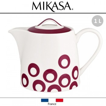 Заварочный чайник UTD Purple, 1 литр, костяной MIKASA