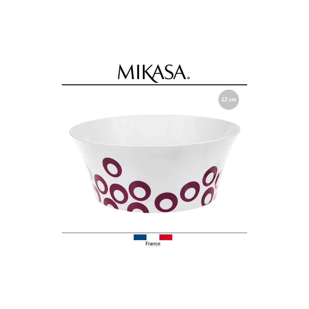 Миска-салатник UTD Purple, D 22 см, костяной MIKASA