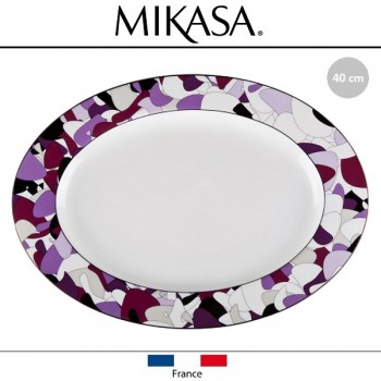 Блюдо PURPLE FIZZ, 40 см, костяной MIKASA