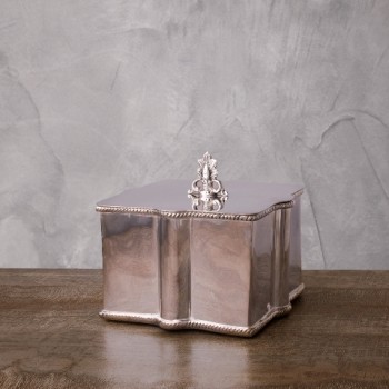 Емкость с крышкой, 9 х 13 см, посеребрение