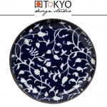 Обеденная тарелка FLEUR DE LIGNE белые цветы, D 25 см, TOKYO DESIGN