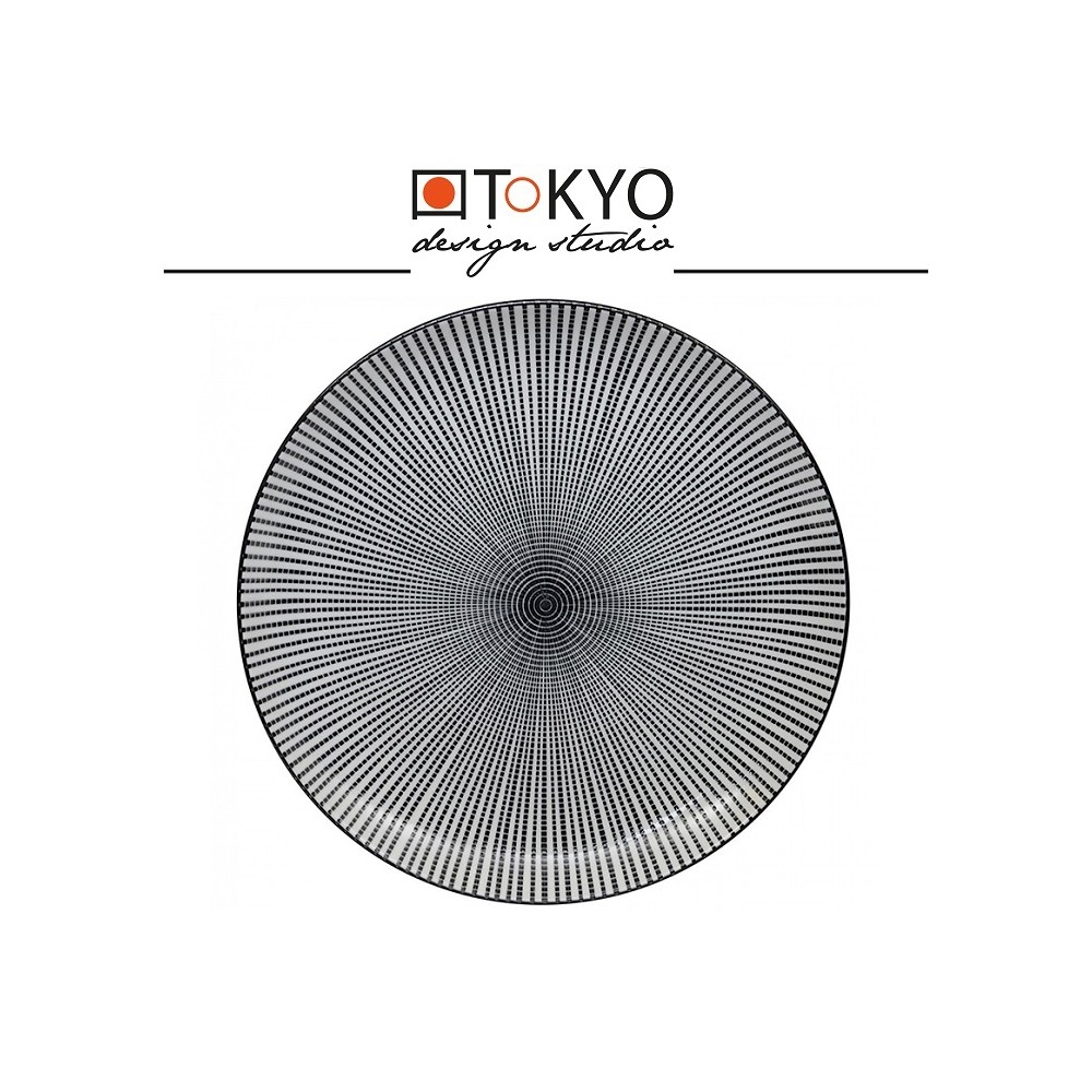 Обеденная тарелка SENDAN черный, D 25 см, TOKYO DESIGN