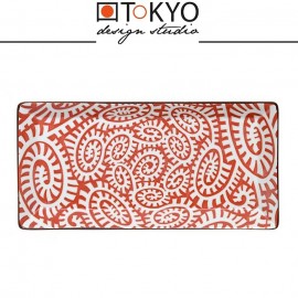 Блюдо KARAKUSA RED для закусок, 23 см, TOKYO DESIGN