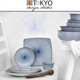 Обеденная тарелка SENDAN голубой, D 25 см, TOKYO DESIGN