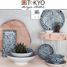 Обеденная тарелка KARAKUSA BLUE, D 25 см, TOKYO DESIGN