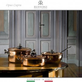 Ковш Opus Cupra, ручная работа, D 16 см, 1.5 л, медь, RUFFONI