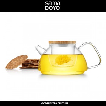 Заварочный чайник Flower Teapot S-092 для цветочного и зеленого чая, 600 мл, SAMADOYO