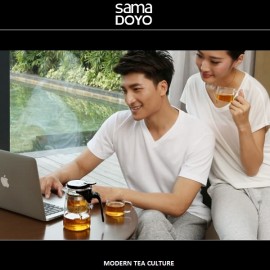 Заварочный чайник Gongfu SAG-08 PLUS с 2-мя чашками, SAMADOYO