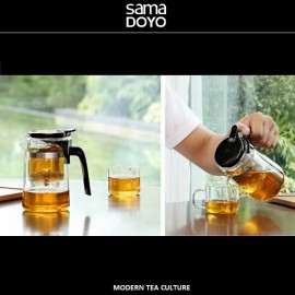 Заварочный чайник Gongfu SAG-08 PLUS с 2-мя чашками, SAMADOYO