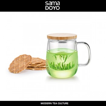 Заварочная кружка Tea Cup S-024A с ситом и крышкой, 500 мл, SAMADOYO