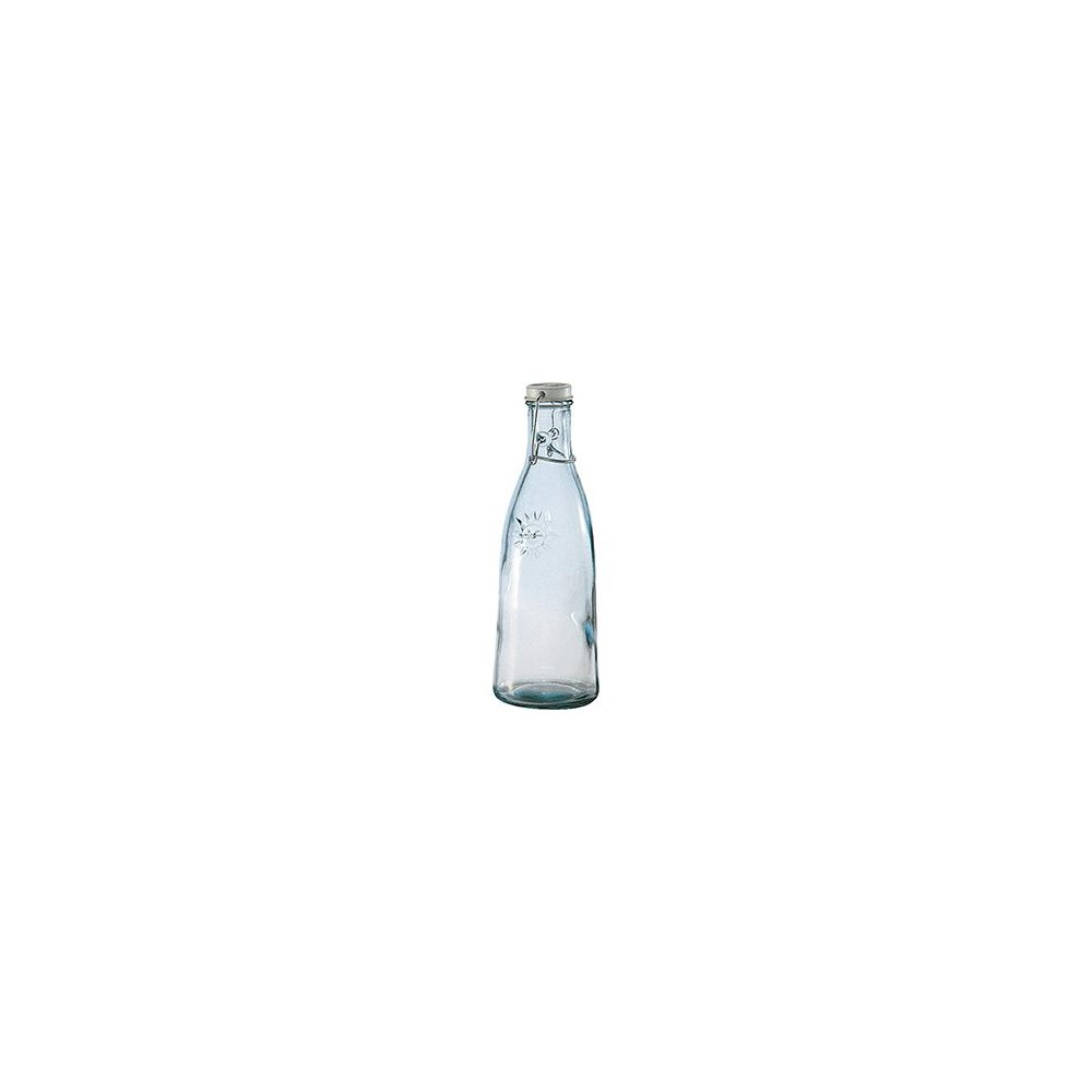 Бутылка с пробкой, 1000 мл., прозрачное стекло, San Mig