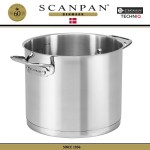 Кастрюля TechnIQ без крышки, D 22 см, V 6.8 л, индукционная, сталь 18/10, SCANPAN, Дания