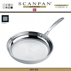 Сковорода Fusion5, D 20 см, индукционное дно, сталь 18/10, SCANPAN