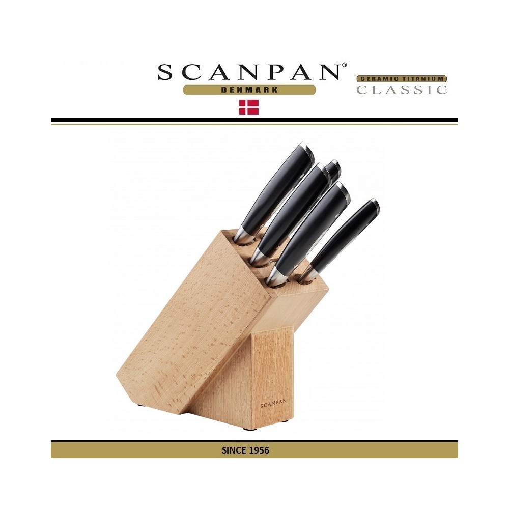 Набор ножей Classic 5 предметов на подставке, SCANPAN