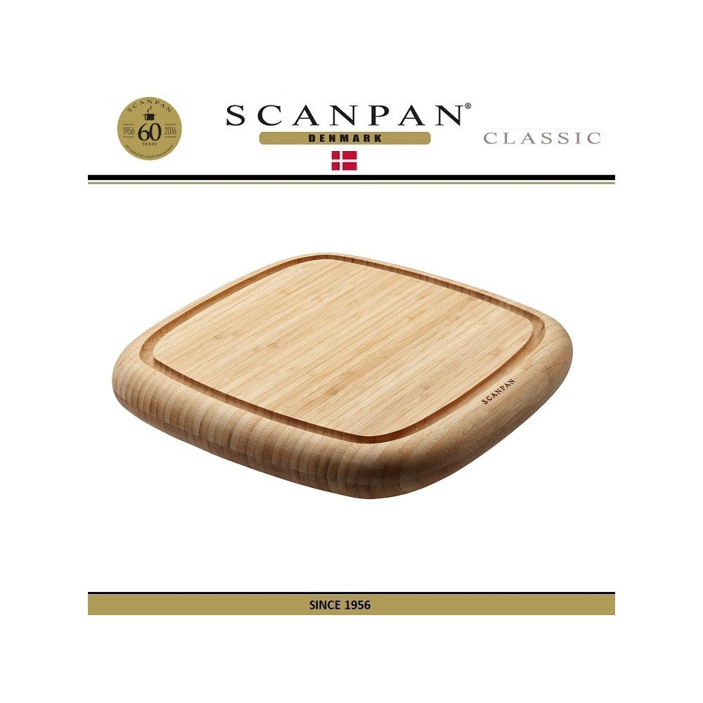 Доска Classic кухонная, 30 x 30 х 4 cm, бамбук, SCANPAN, Дания