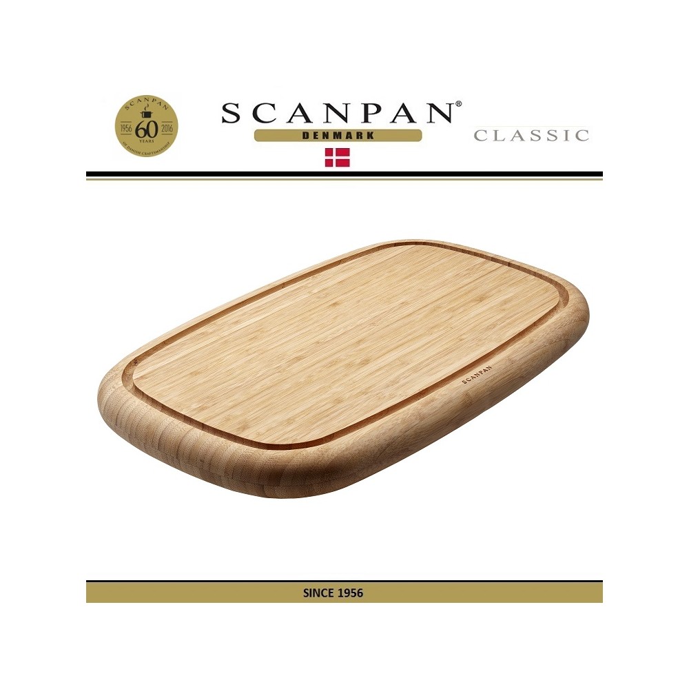Доска Classic кухонная, 50 x 30 х 4 cm, бамбук, SCANPAN, Дания
