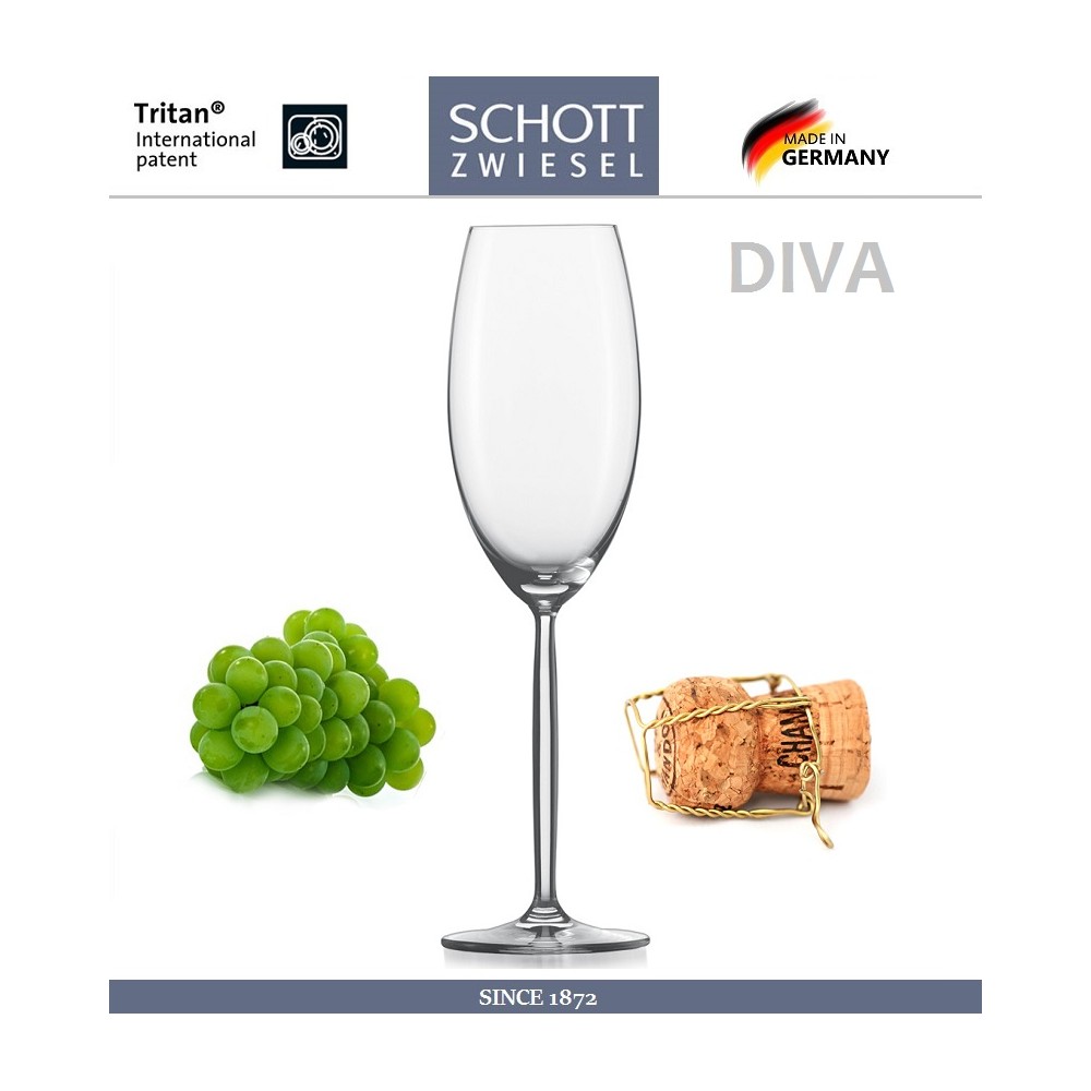 Бокал DIVA для шампанского и игристых вин, 293 мл, SCHOTT ZWIESEL