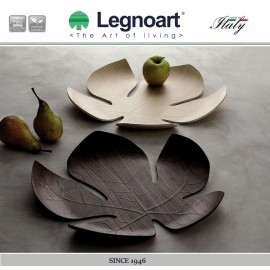 Блюдо сервировочное ручной работы, дерево ореха, L 40,5 см, W 41 см, Legnoart