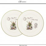 Набор из 2-х обеденных тарелок Blossom, D 25 см, керамика, LF Ceramic