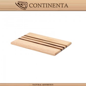 Доска разделочная TRIO, 26 x 16.5 см, каучуковое дерево, Continenta