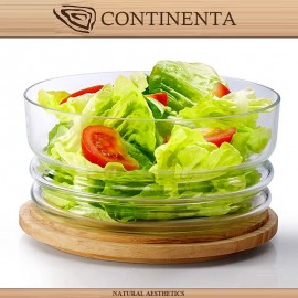 Емкость Smart 2 в 1: блюдо с крышкой - миска для салата, D 26.5 см, Continenta