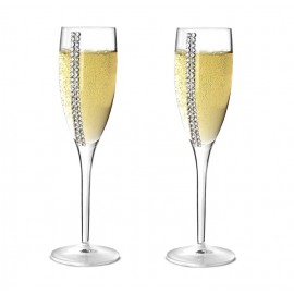 Набор бокалов для шампанского Regina Swarovski, 2 шт по 260 мл, Chinelli