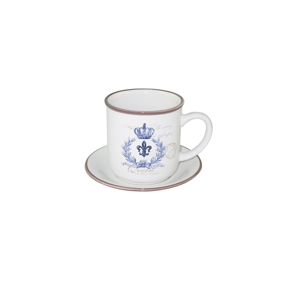 Чашка с блюдцем Королевский, V 0,2 л, LF Ceramic