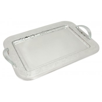 Поднос ручками Flora silver, L 45 см, Giorinox