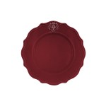 Тарелка обеденная Аральдо (бордовый), D 27,5 см, Nuova Cer