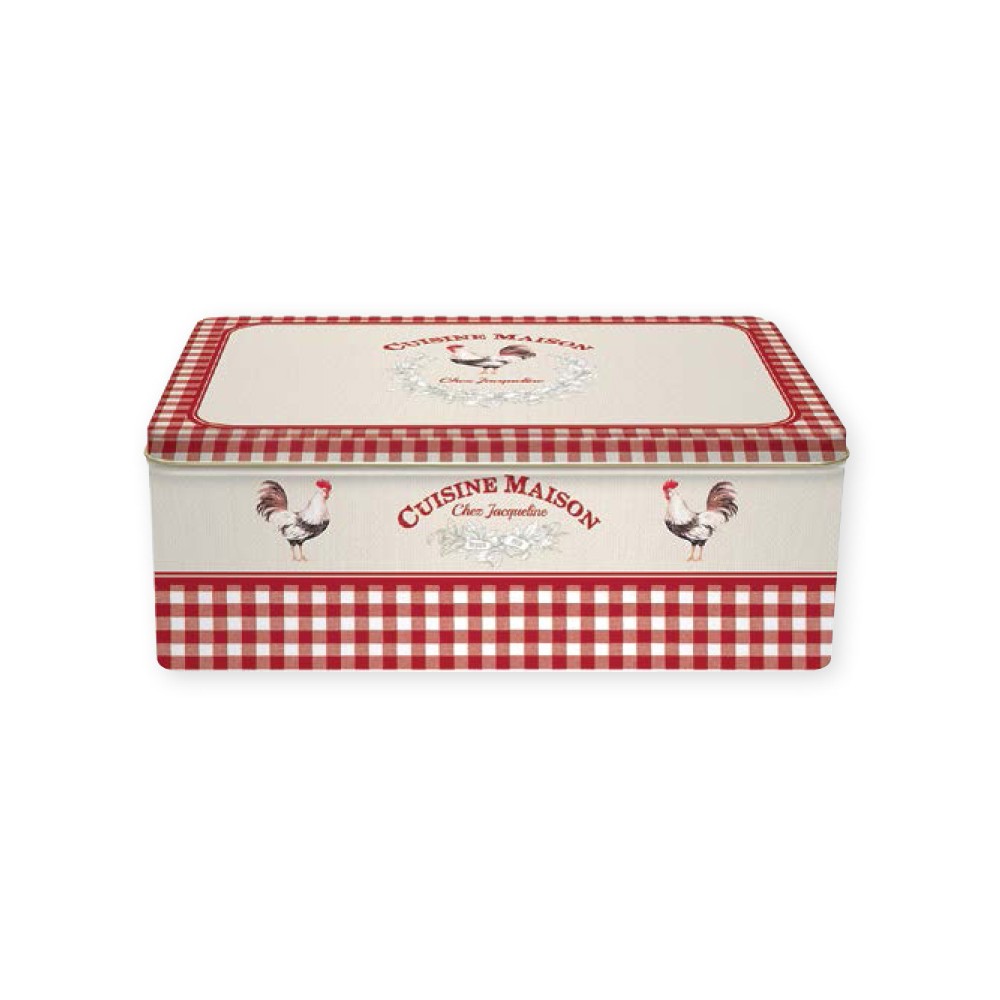 Коробка для чайных пакетиков и сахара, L 20 см, W 13 см, H 7 см, жесть, серия "Французская кухня", R2S